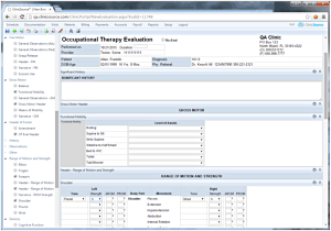 Occupational therapy practice management software