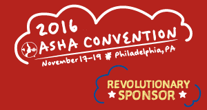 ASHA 2016 Convention Revolutionary Sponsor
