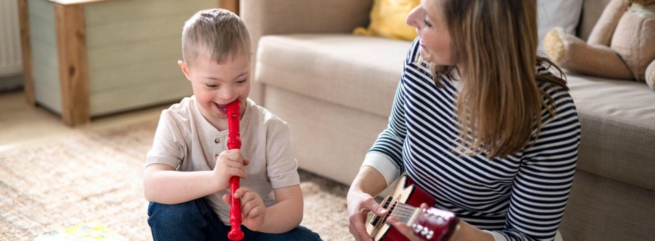music therapy session with a child