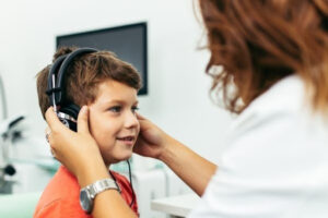 speech therapy and audiology session